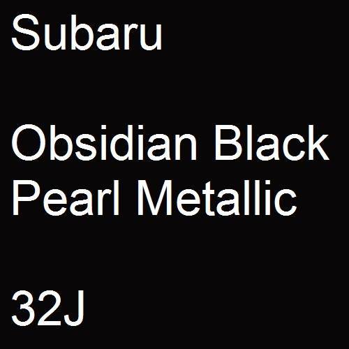 Subaru, Obsidian Black Pearl Metallic, 32J.